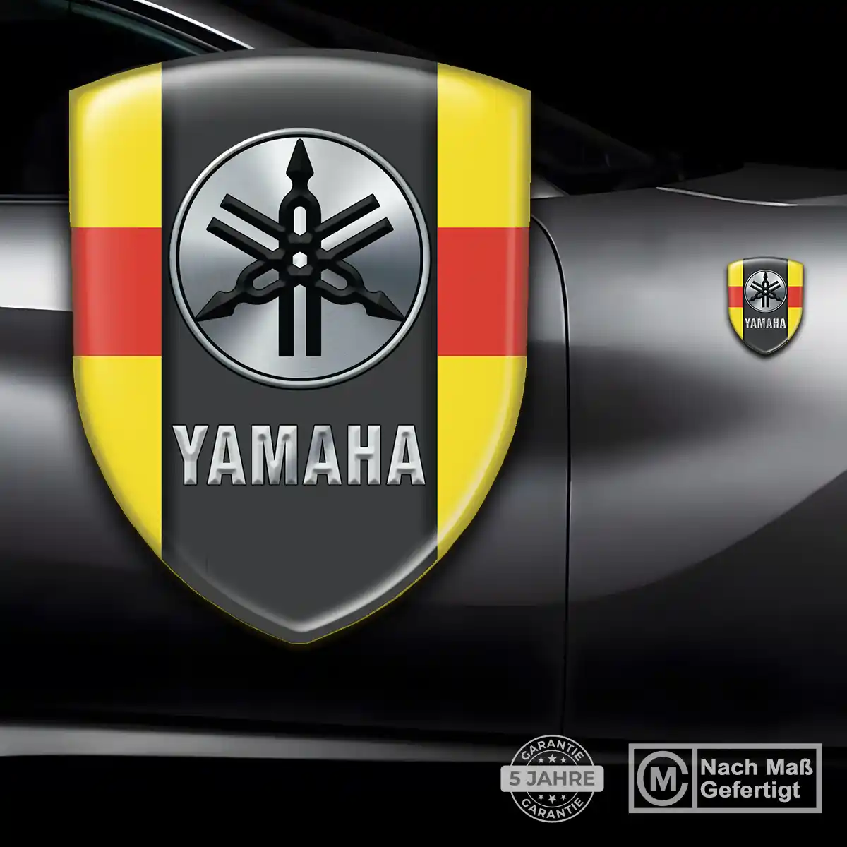 Yamaha 3D Gel Aufkleber Wappen Auto Tuningfahrzeug