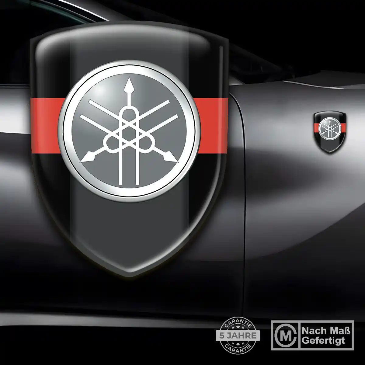 Yamaha 3D Gel Aufkleber Wappen Überzeugende Qualität