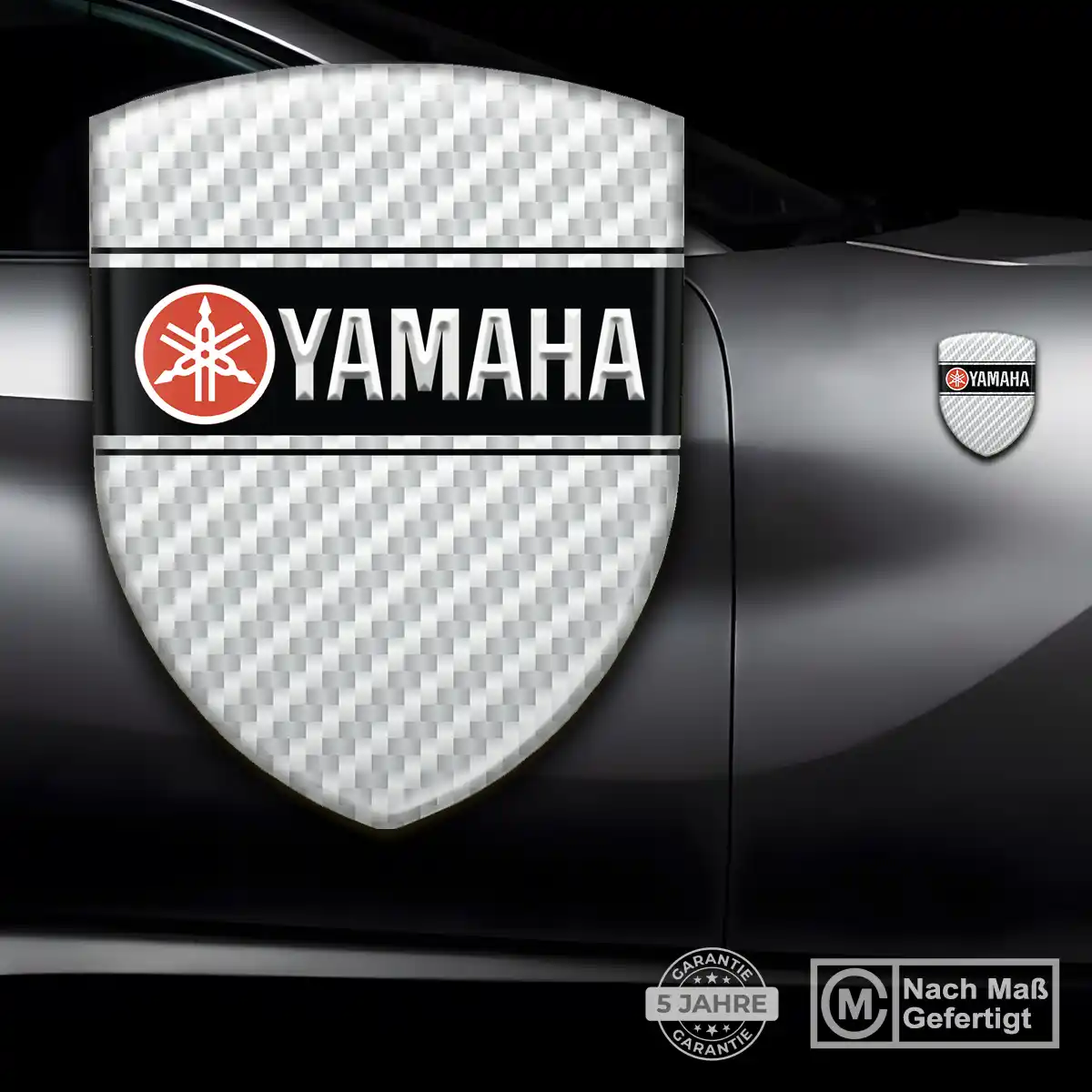 Yamaha 3D Gel Aufkleber Wappen Edles Design