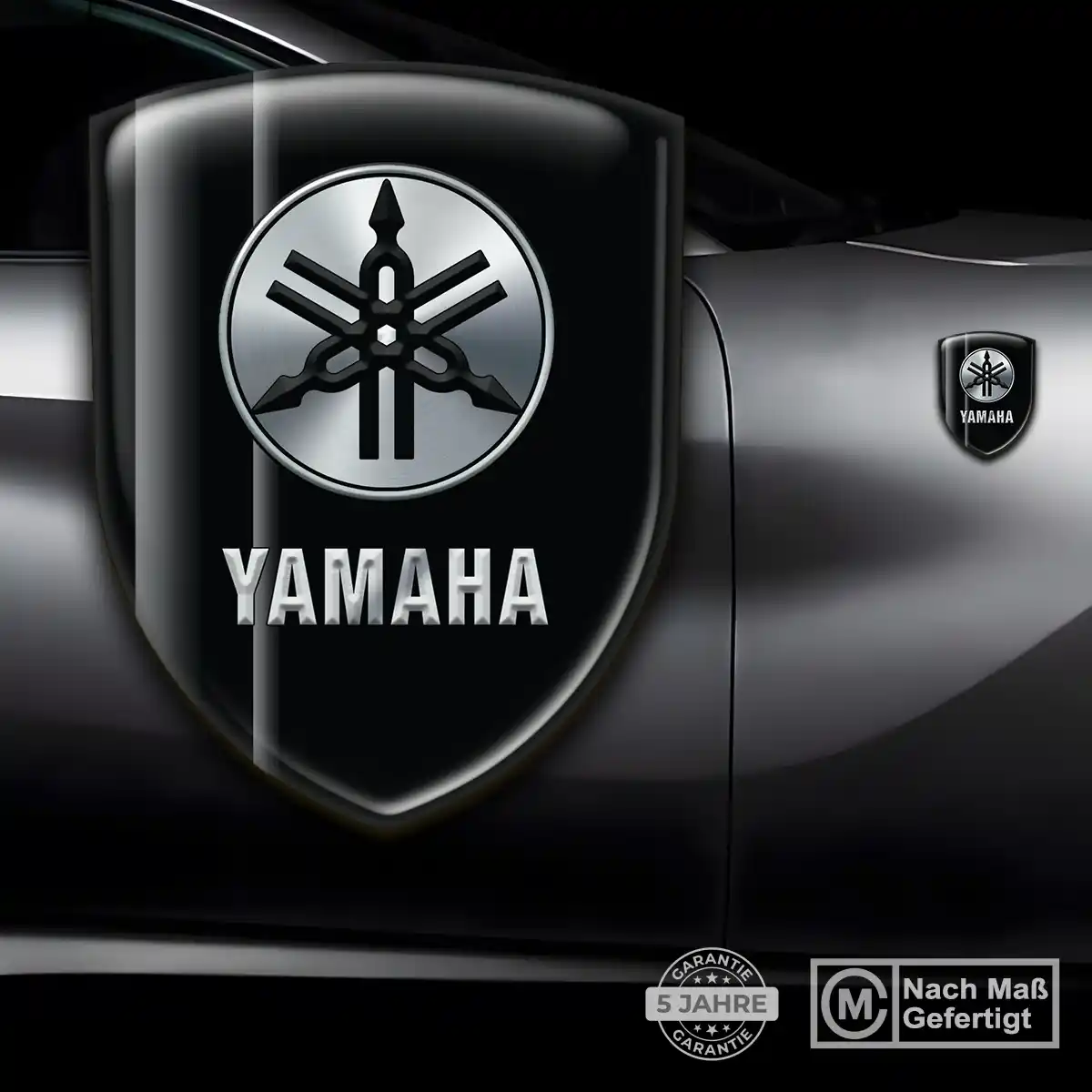 Yamaha 3D Gel Aufkleber Wappen Elegantes Design