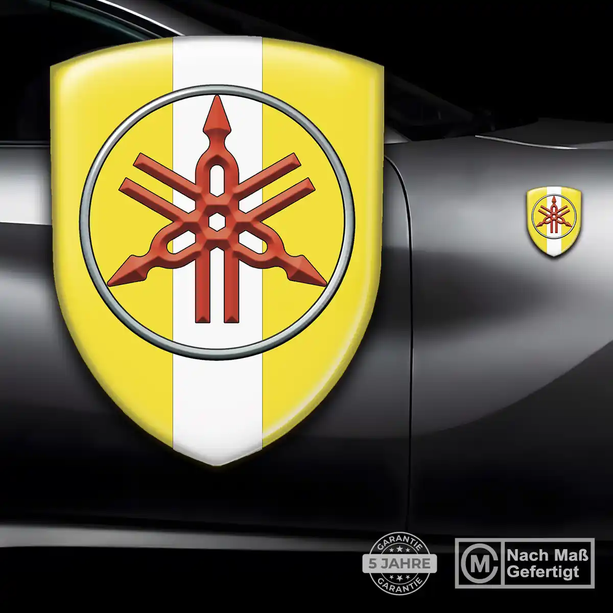 Yamaha 3D Gel Aufkleber Wappen Erstklassige Qualität
