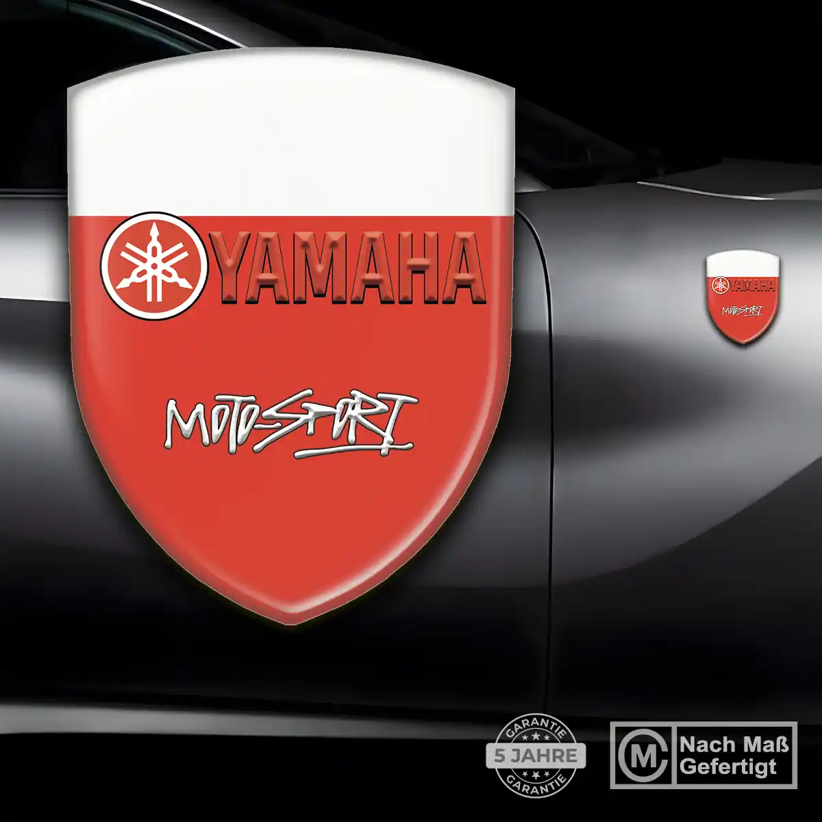 Yamaha 3D Gel Aufkleber Wappen Exterieurdesign