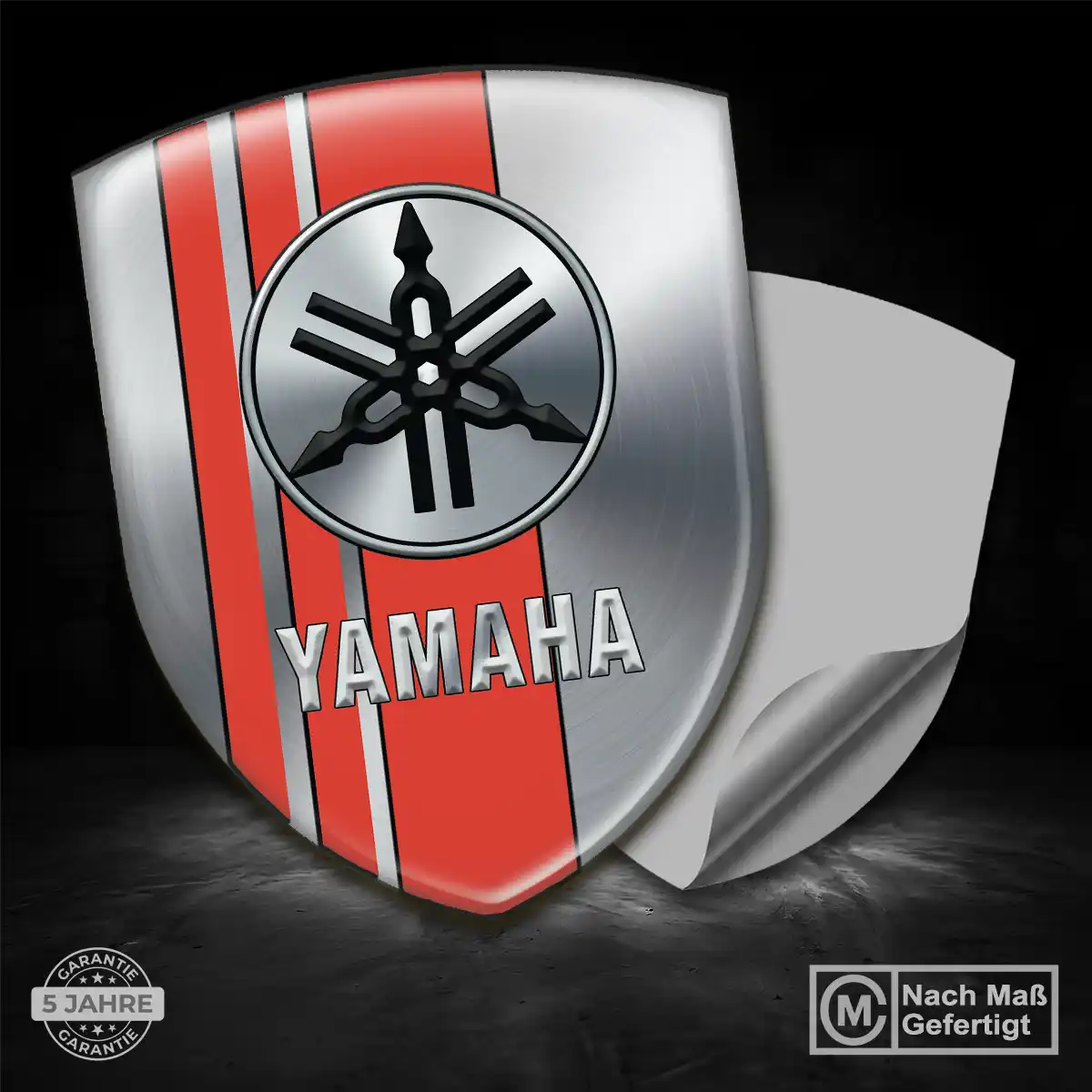 Yamaha 3D Gel Aufkleber Wappen Interieurdesign