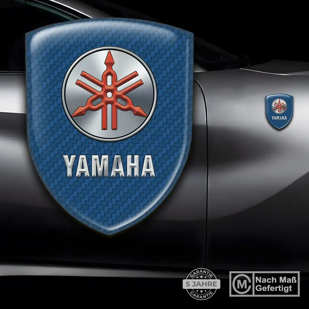 Yamaha 3D Gel Aufkleber Wappen Limitierte Auflage