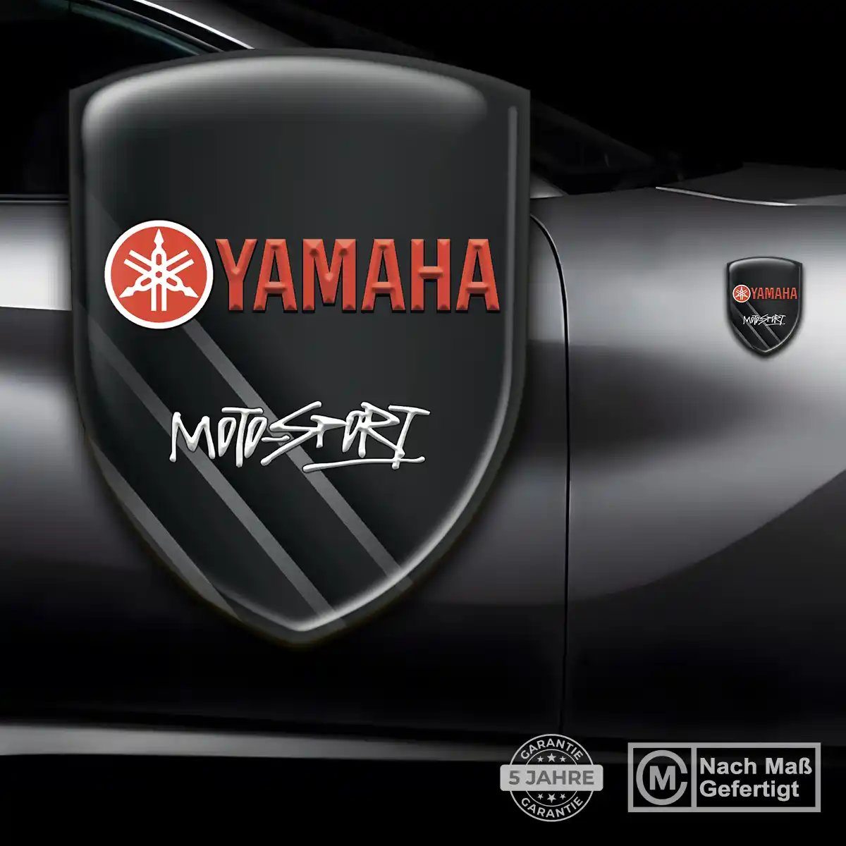 Yamaha 3D Gel Aufkleber Wappen Premium-Edition
