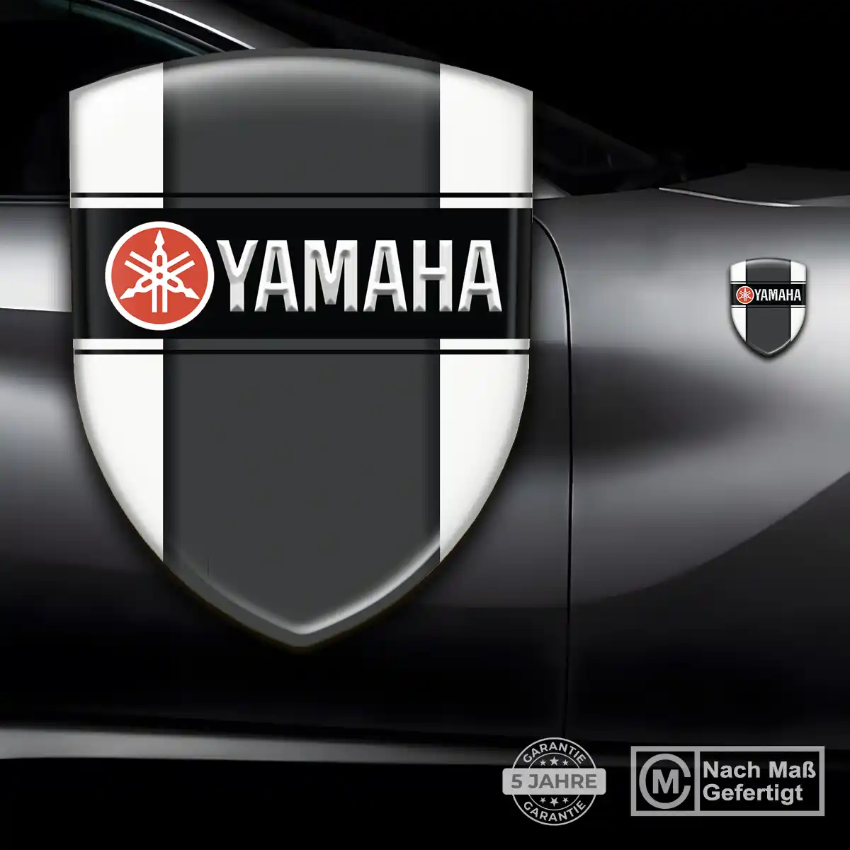 Yamaha 3D Gel Aufkleber Wappen Premiumqualität