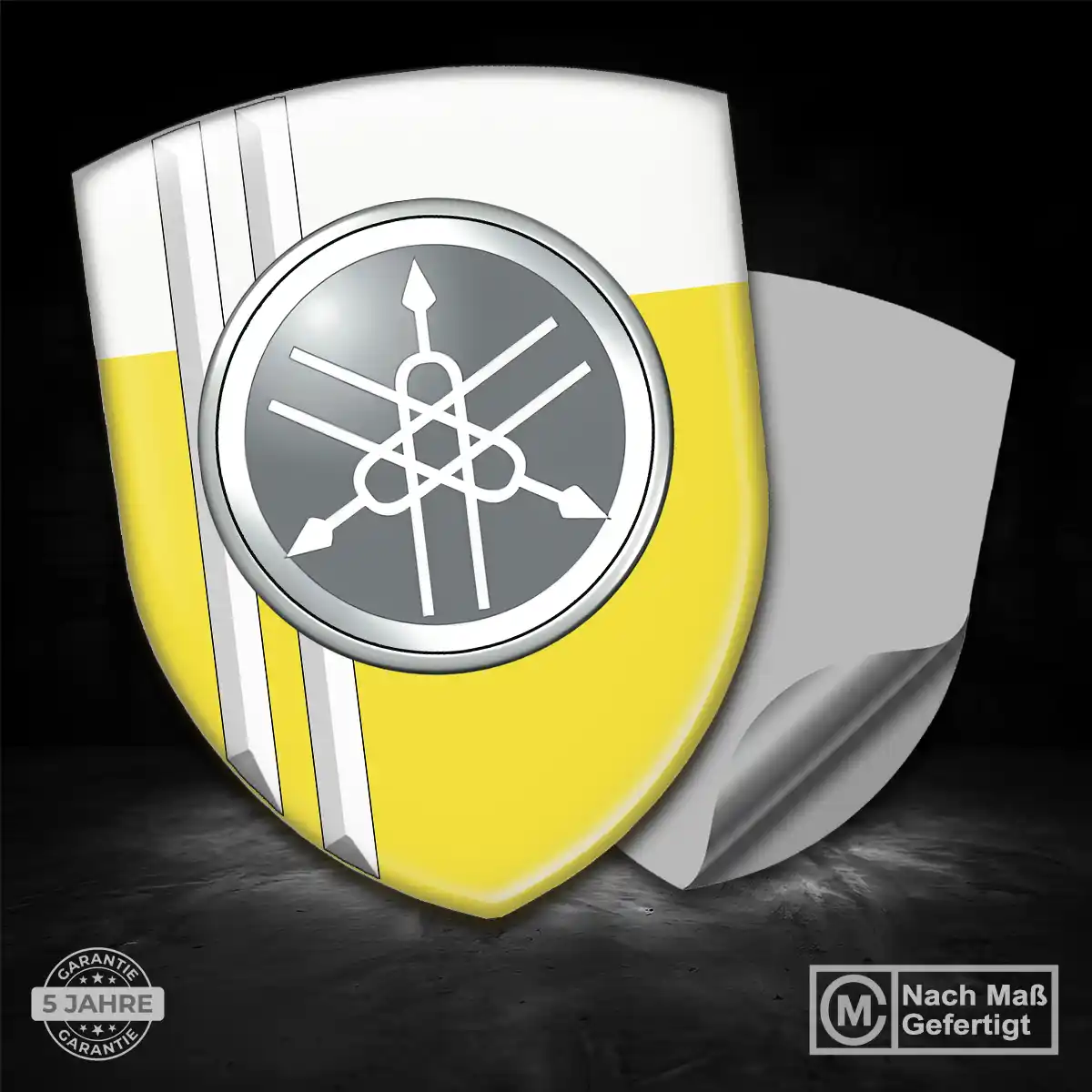 Yamaha 3D Gel Aufkleber Wappen Sonderedition