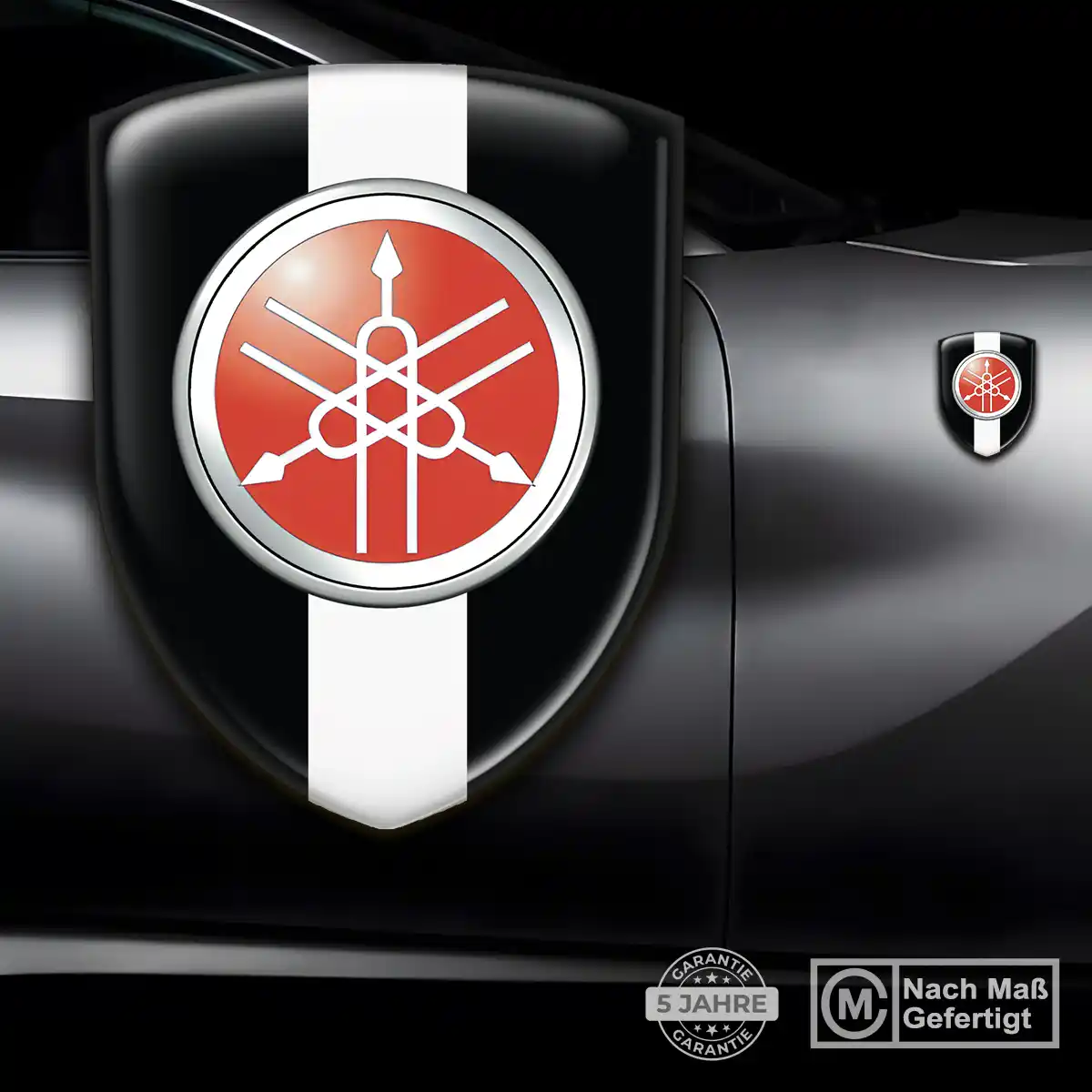 Yamaha 3D Gel Aufkleber Wappen Spitzenqualität