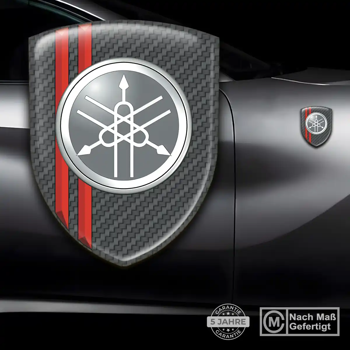 Yamaha 3D Gel Aufkleber Wappen Stilvolles Design