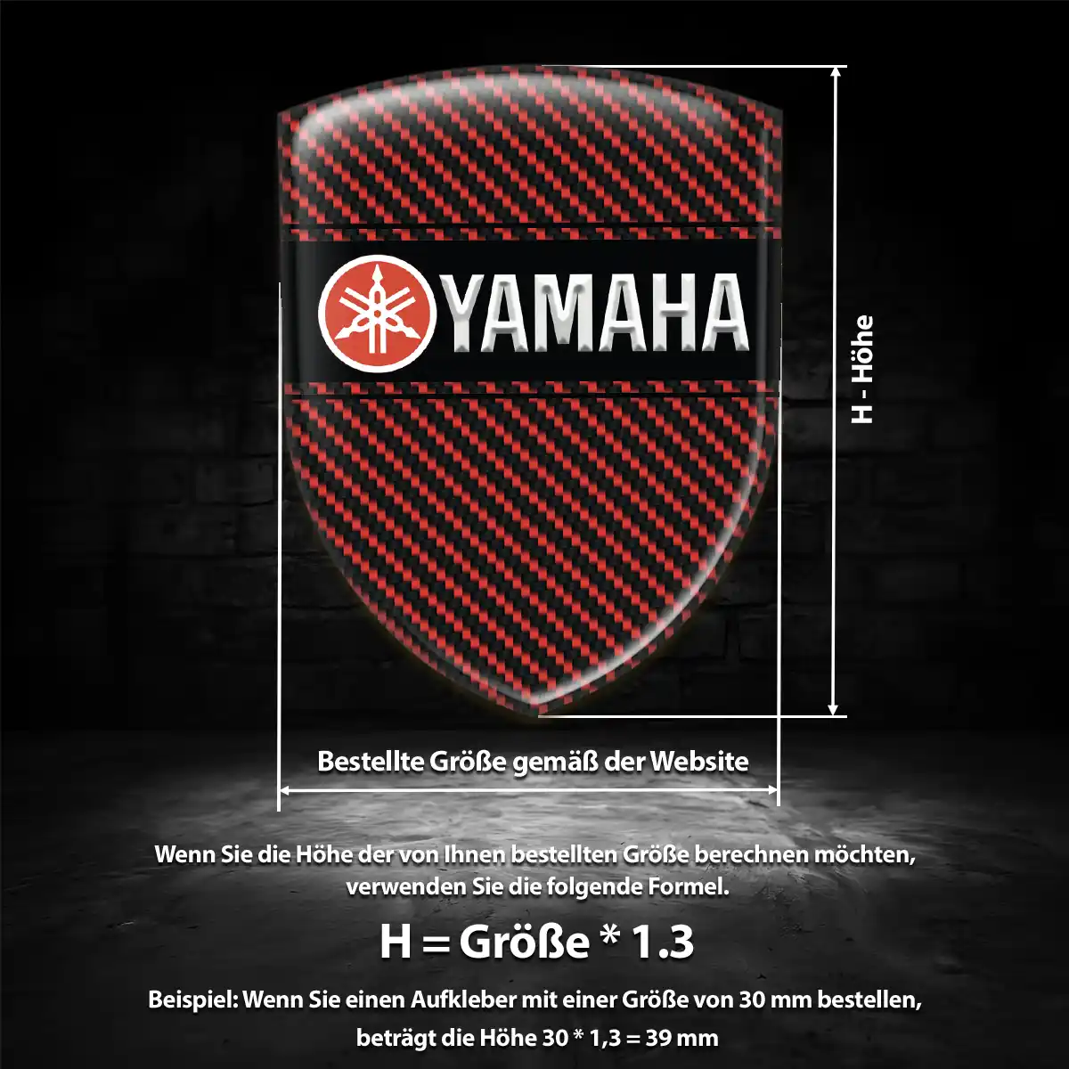 Yamaha Aufkleber 3D Gel Emblem Auto Überzeugende Qualität