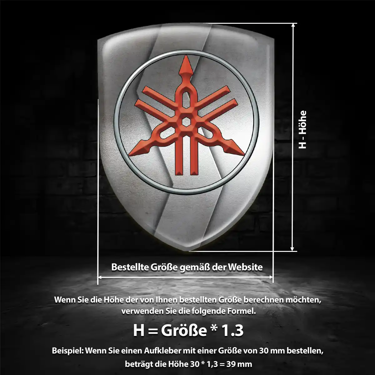 Yamaha Aufkleber 3D Gel Emblem Auto Hohe Qualität