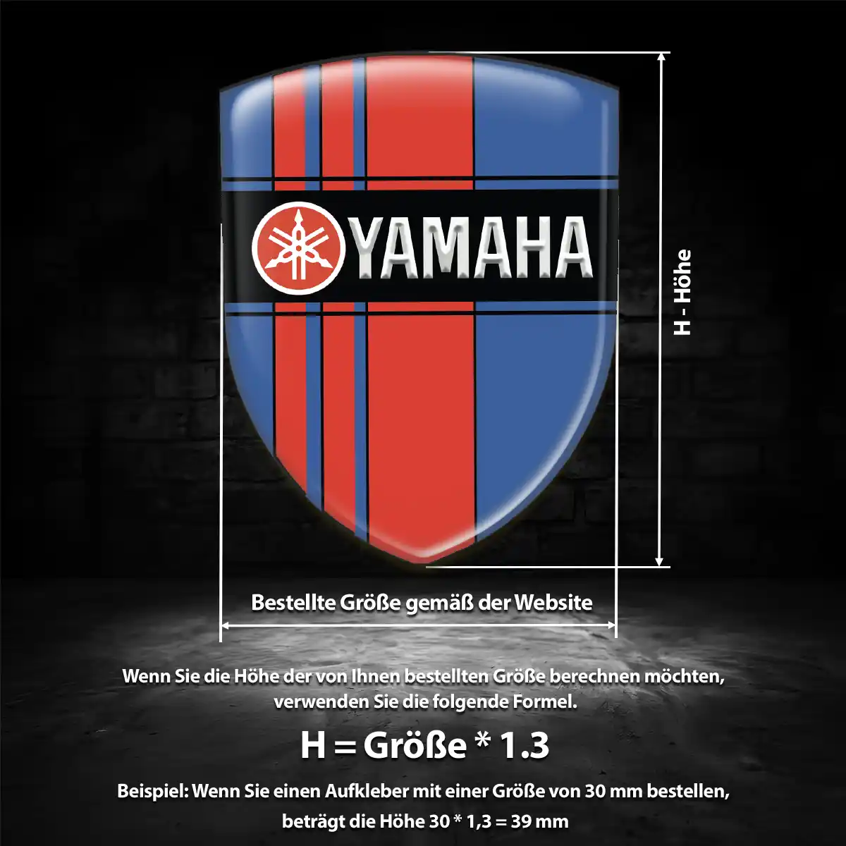 Yamaha Aufkleber 3D Gel Emblem Auto Modernes Design
