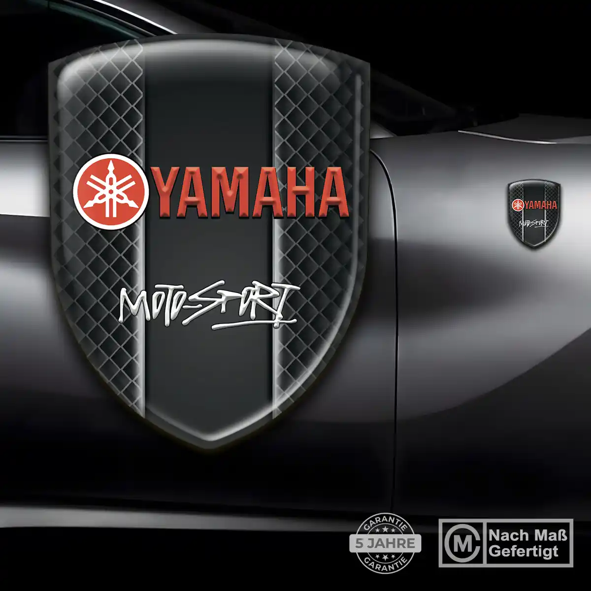 Yamaha Aufkleber 3D Gel Emblem Auto Premium-Edition