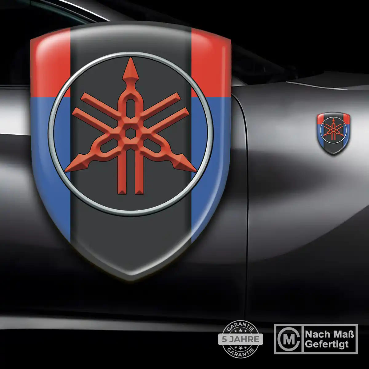 Yamaha Aufkleber 3D Gel Emblem Auto Stilvolles Design