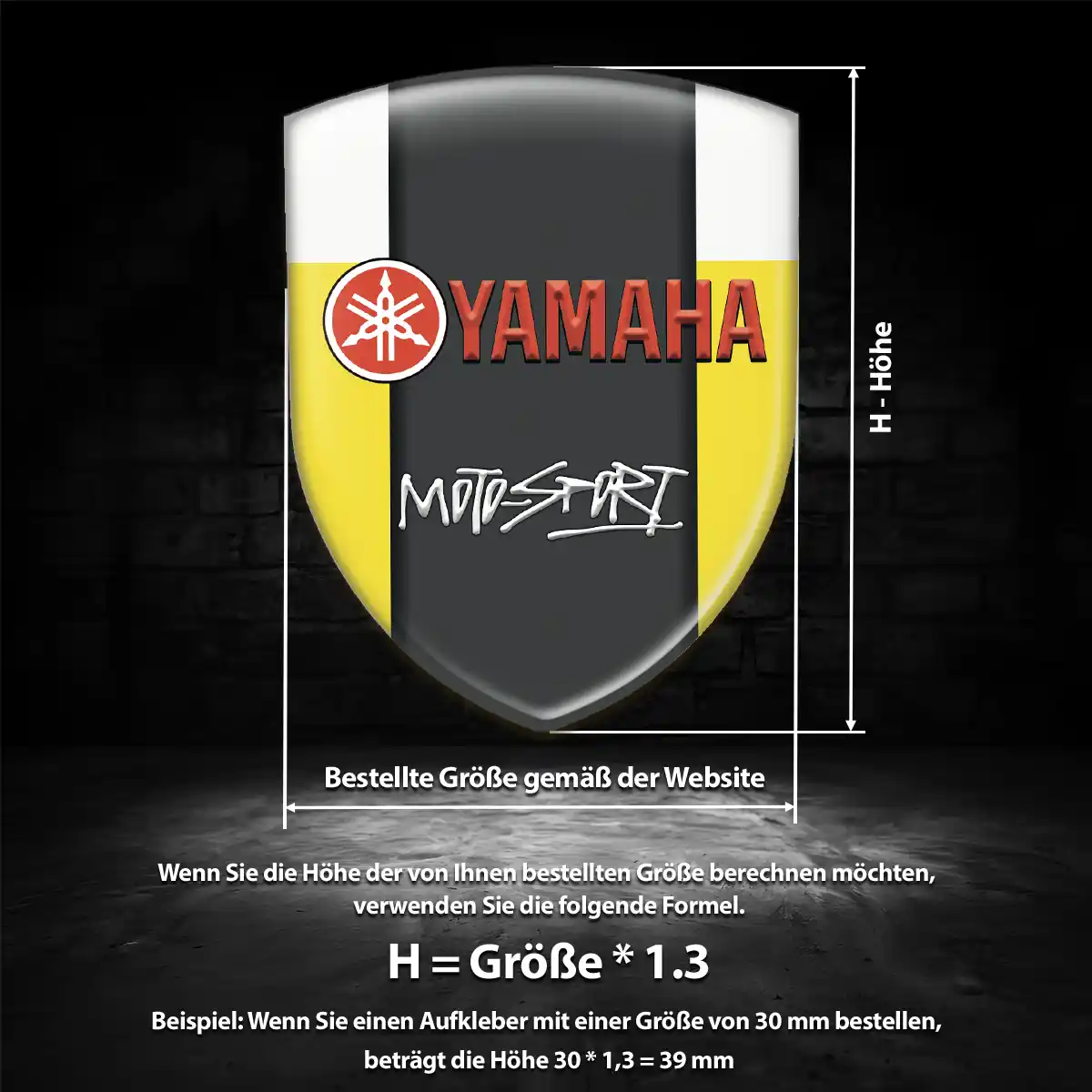 Yamaha Aufkleber 3D Gel Emblem Auto Tuningfahrzeug