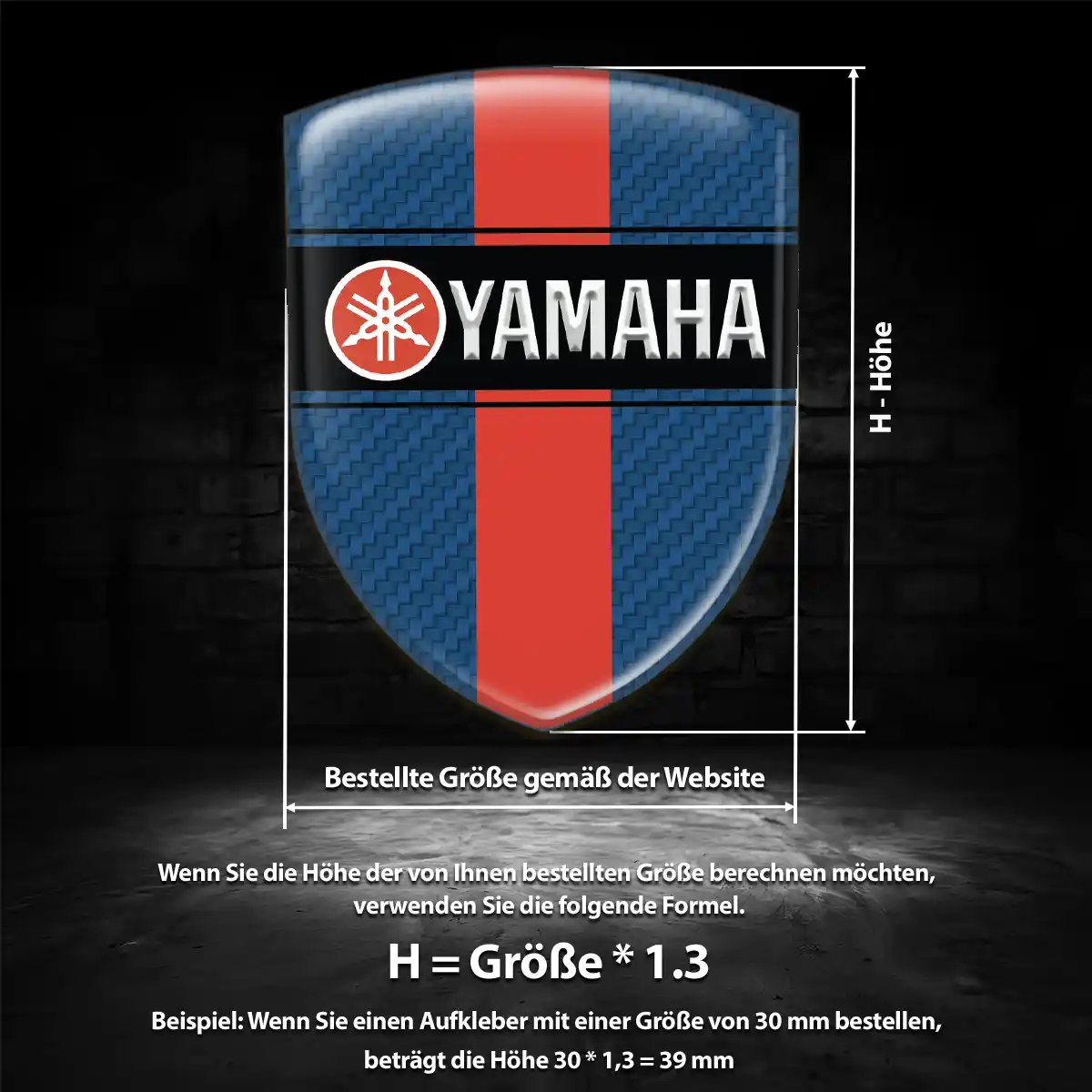 Yamaha Aufkleber 3D Gel Emblem Auto Verlässliche Qualität