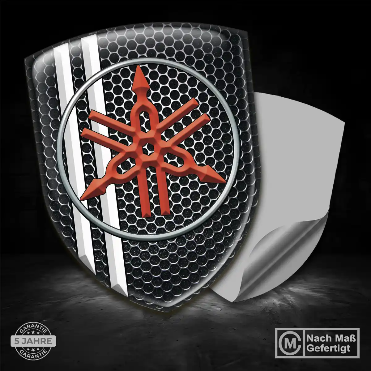 Yamaha Aufkleber 3D Gel Emblem Stilvolles Design