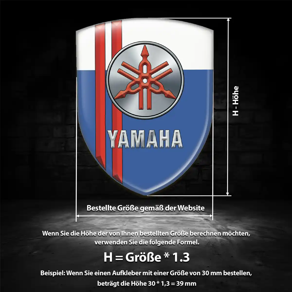 Yamaha Aufkleber 3D Gel Embleme Auto Sonderedition