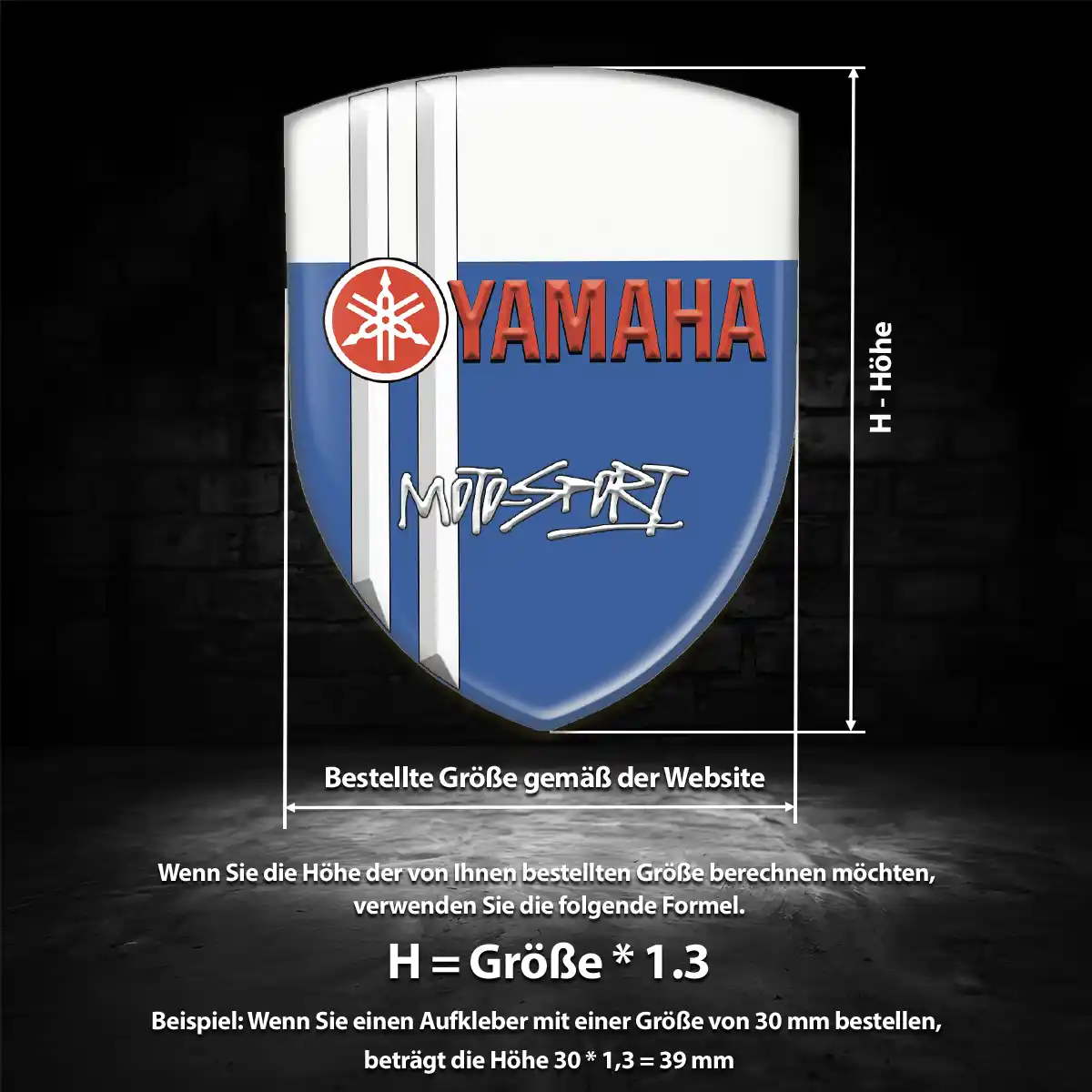 Yamaha Aufkleber 3D Gel Embleme Auto Spitzenqualität