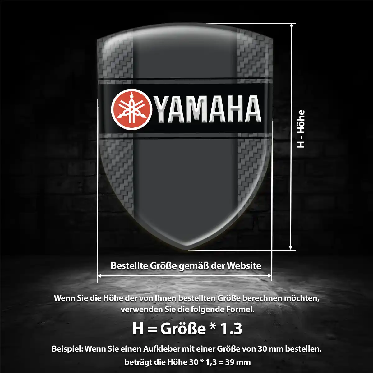 Yamaha Aufkleber 3D Gel Embleme Höchste Qualität