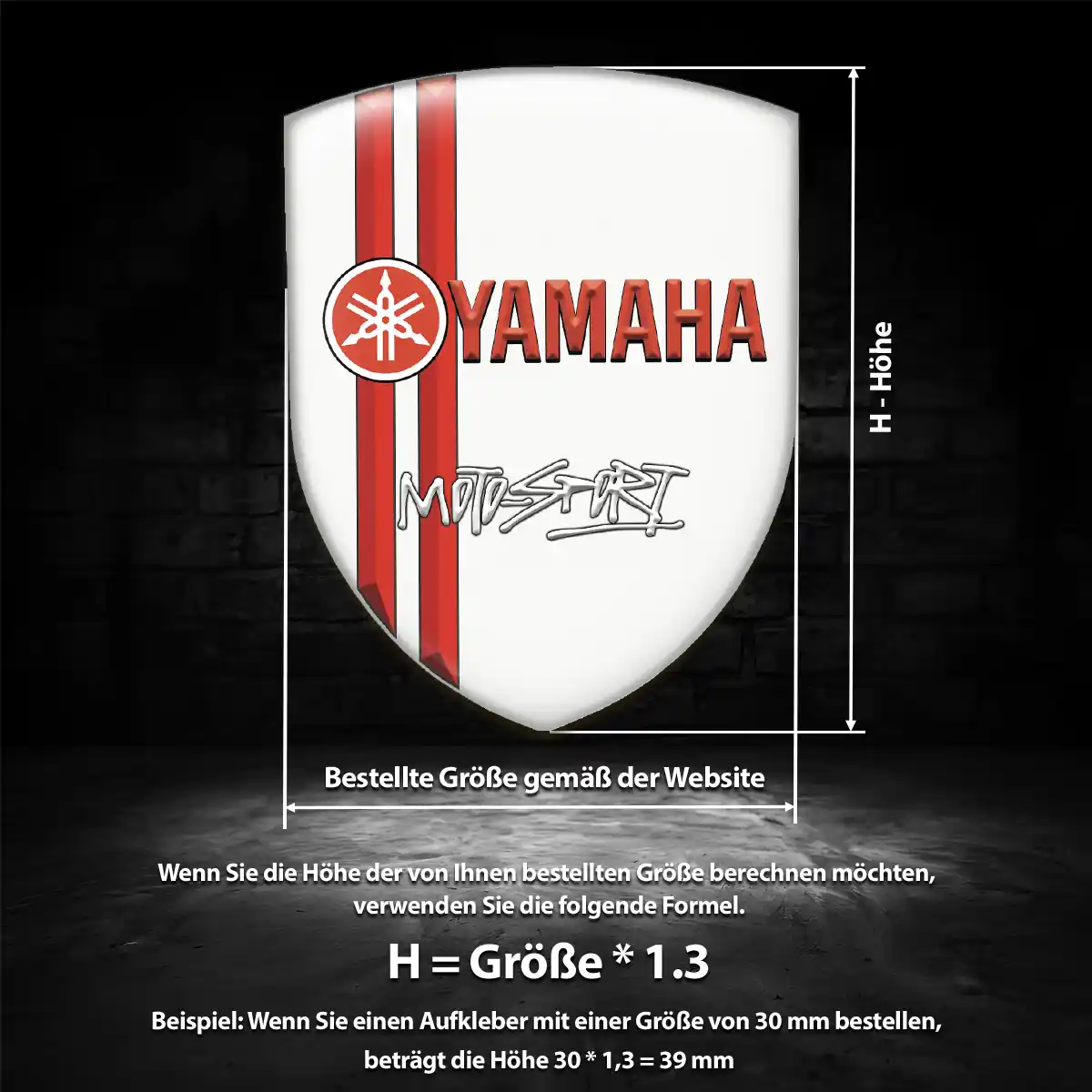 Yamaha Aufkleber 3D Gel Embleme Hohe Qualität