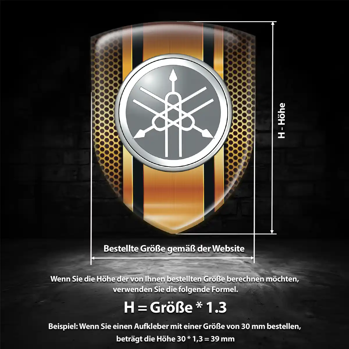 Yamaha Aufkleber 3D Gel Embleme Limitierte Auflage