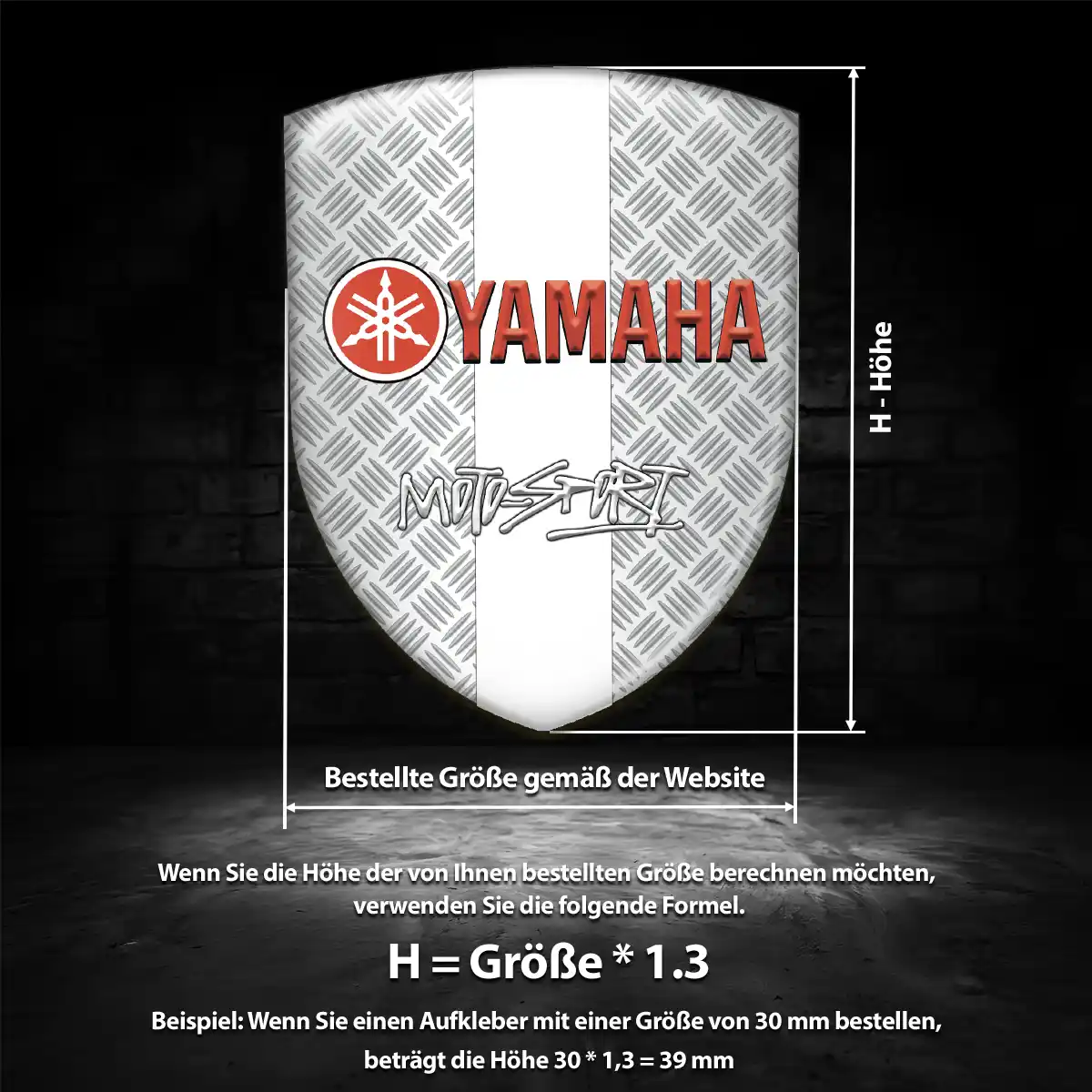 Yamaha Aufkleber 3D Gel Silikon Auto Hohe Qualität