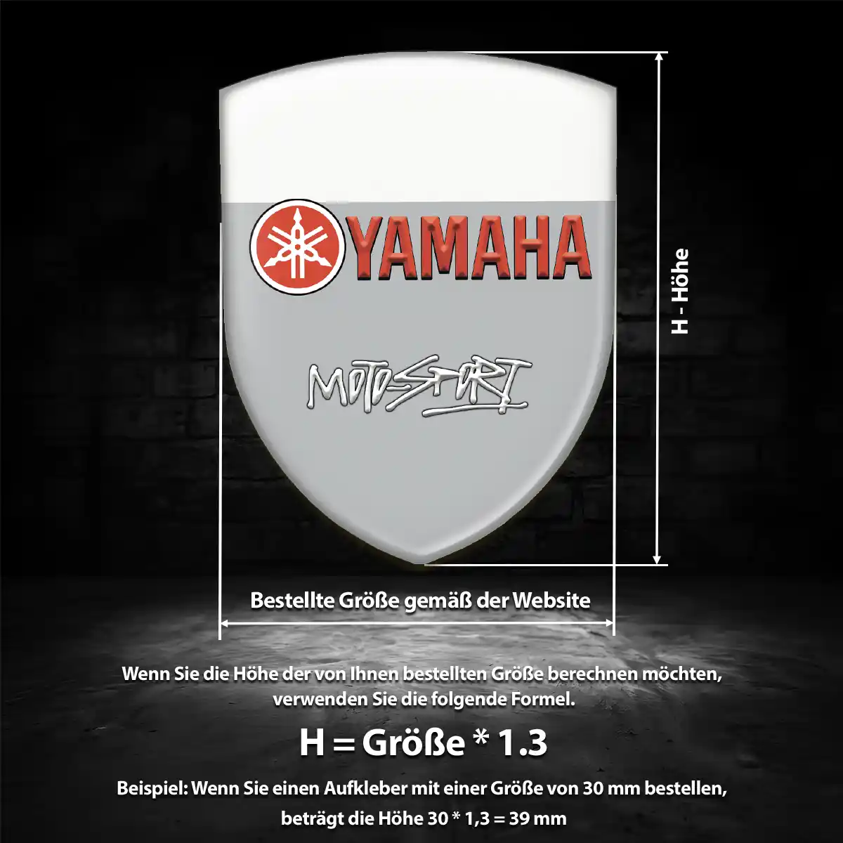 Yamaha Aufkleber 3D Gel Silikon Auto Markenedition