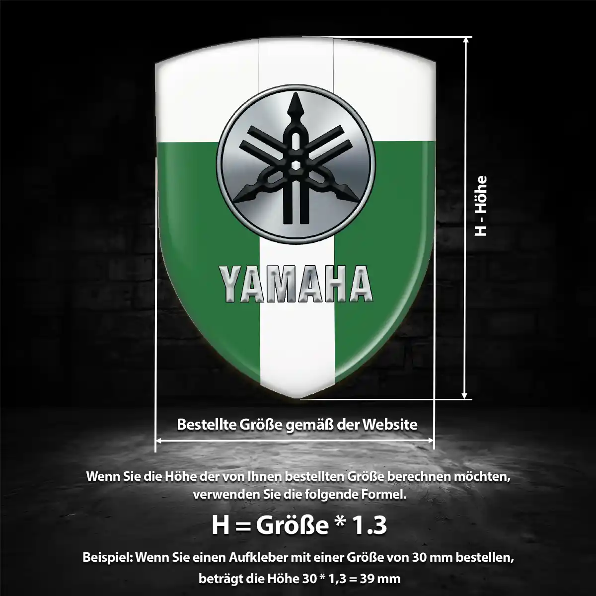 Yamaha Aufkleber 3D Gel Silikon Limitierte Auflage