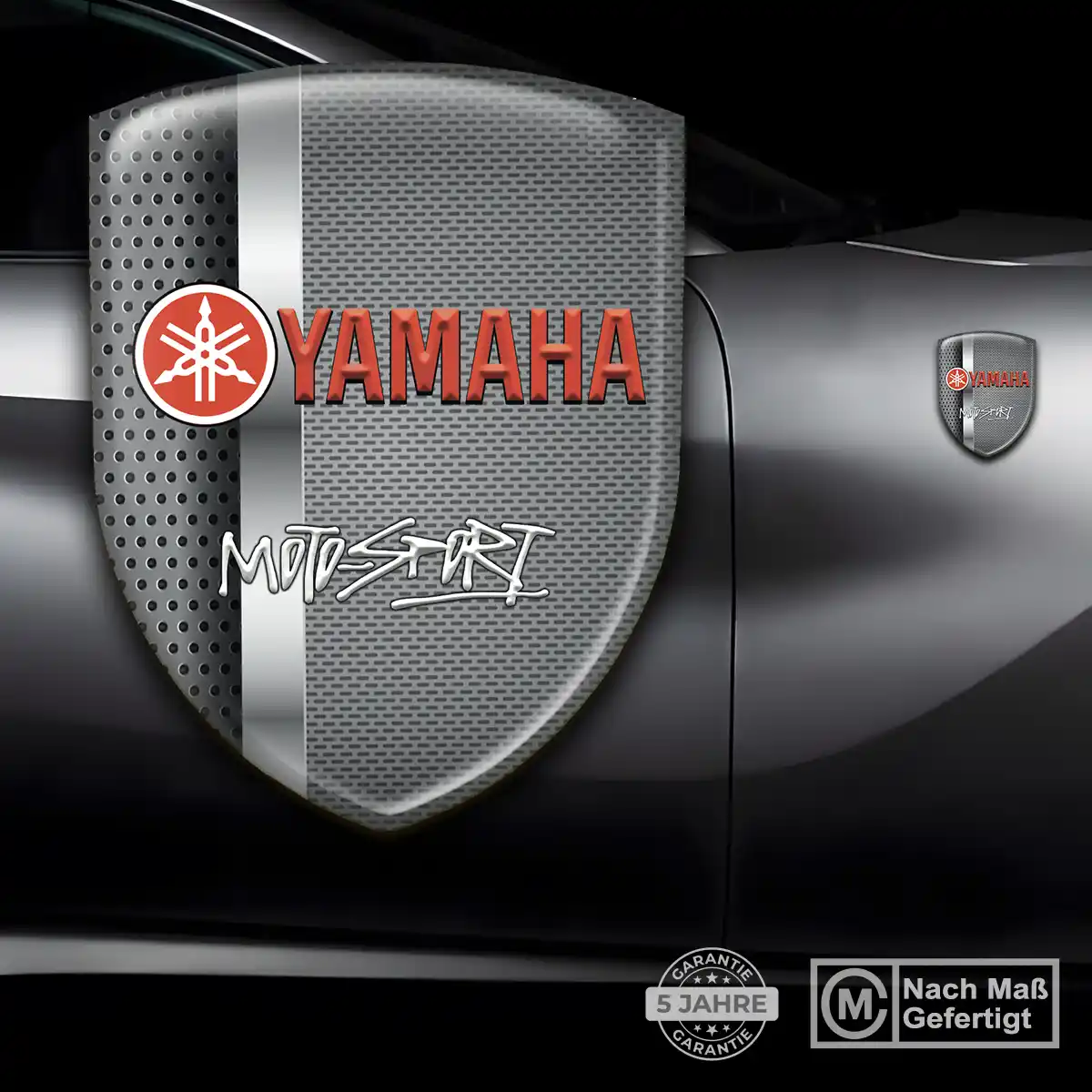 Yamaha Aufkleber 3D Gel Wappen Anspruchsvolles Design