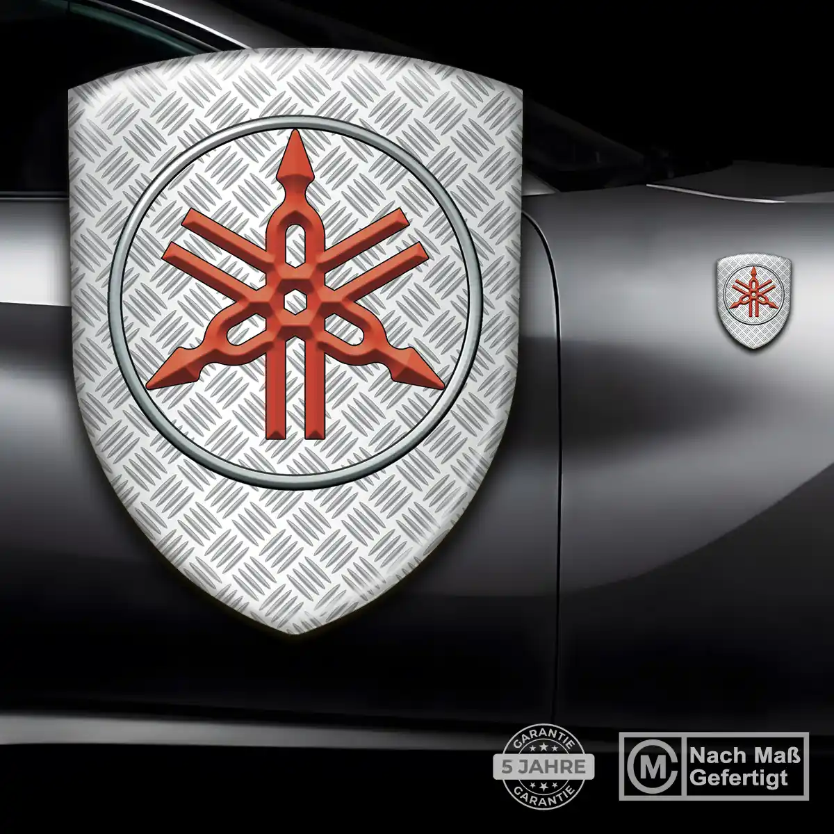 Yamaha Aufkleber 3D Gel Wappen Ausdrucksstarkes Design