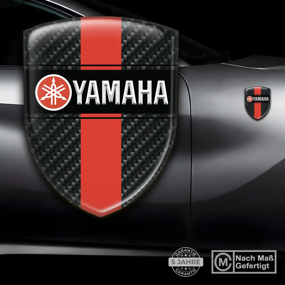 Yamaha Aufkleber 3D Gel Wappen Auto Edles Design