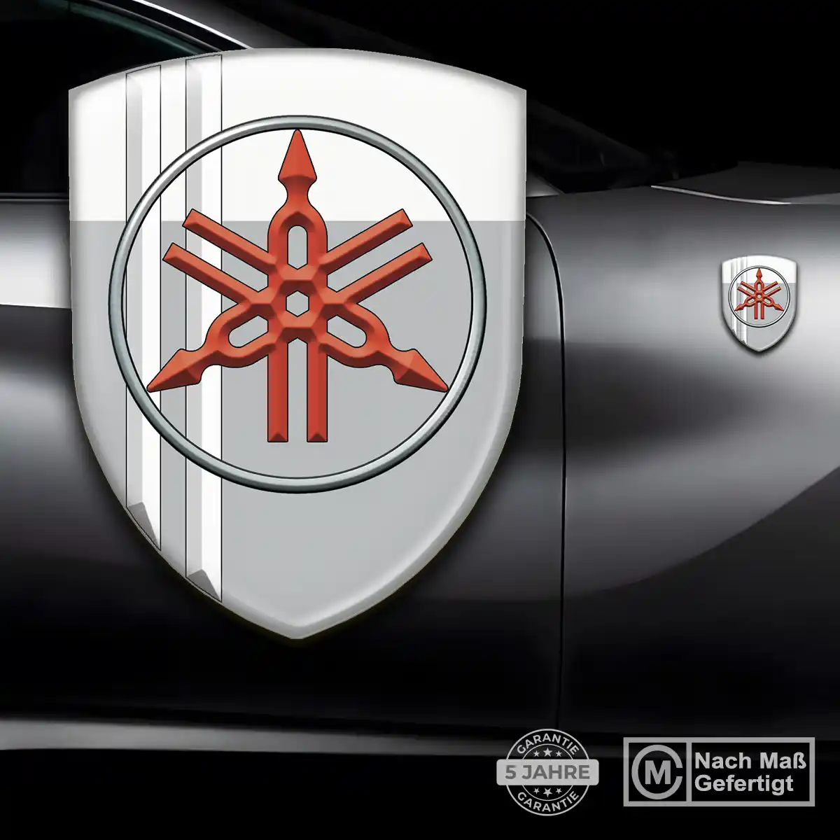 Yamaha Aufkleber 3D Gel Wappen Auto Exterieurdesign