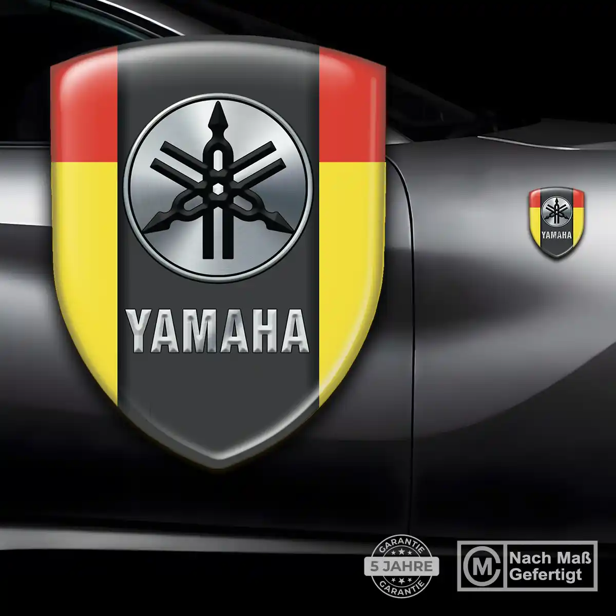Yamaha Aufkleber 3D Gel Wappen Auto Hochwertiges Harz