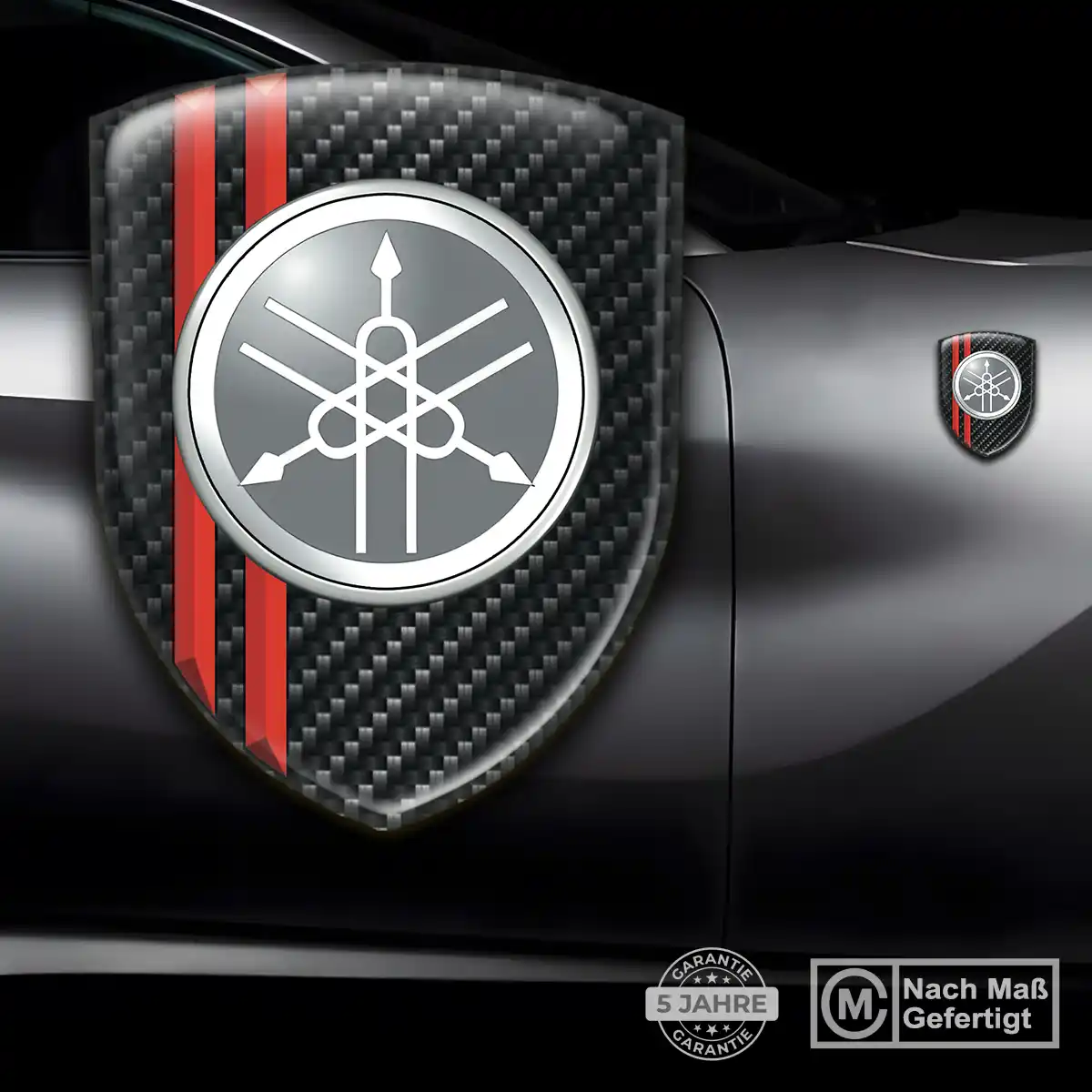 Yamaha Aufkleber 3D Gel Wappen Auto Interieurdesign