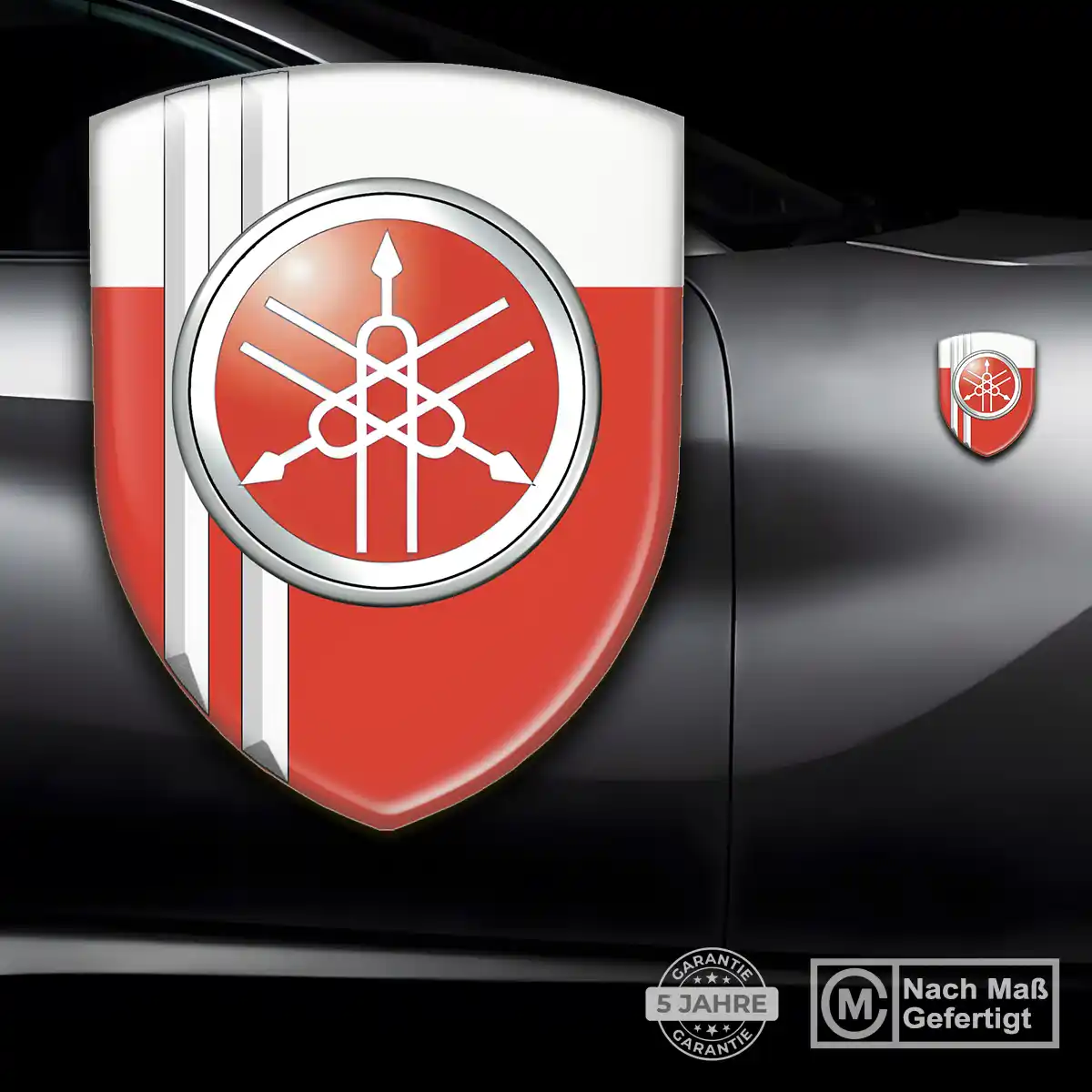 Yamaha Aufkleber 3D Gel Wappen Auto Stilvolles Design
