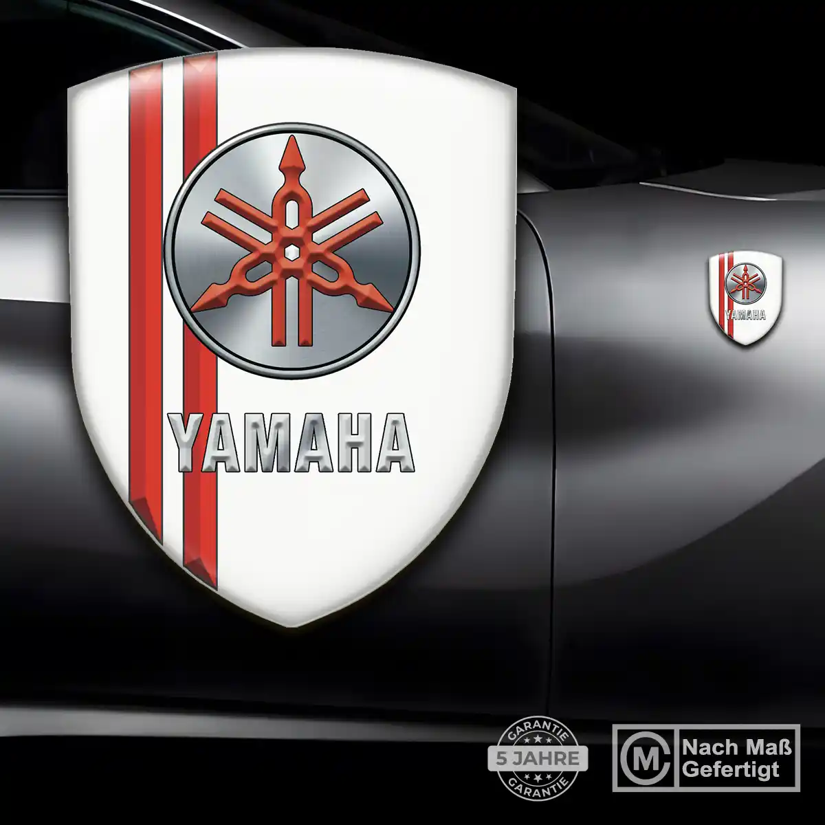 Yamaha Aufkleber 3D Gel Wappen Überzeugende Qualität