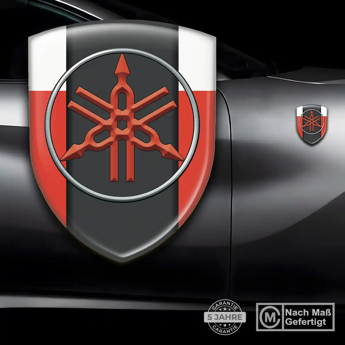 Yamaha Aufkleber 3D Gel Wappen Edles Design