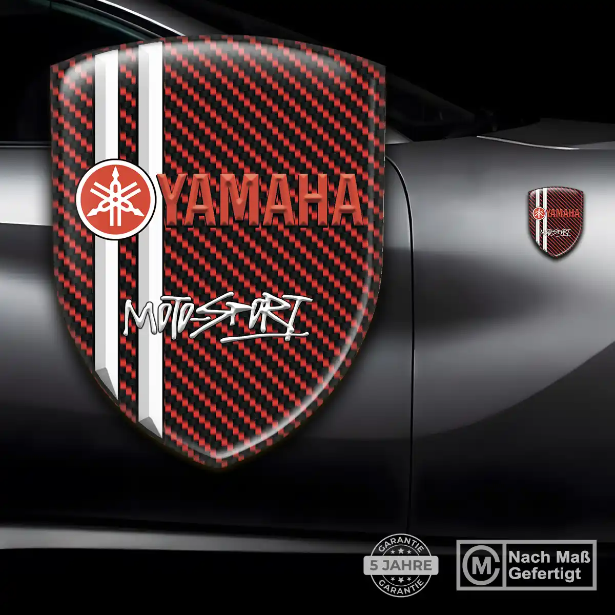Yamaha Aufkleber 3D Gel Wappen Erstklassige Qualität