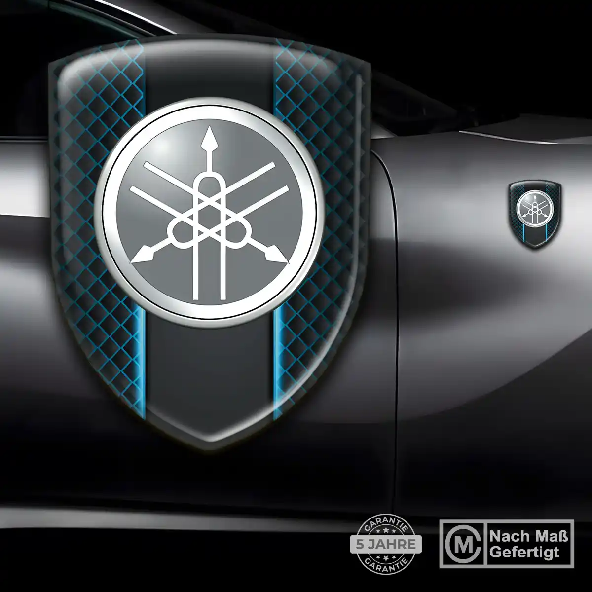 Yamaha Aufkleber 3D Gel Wappen Exklusiv-Edition