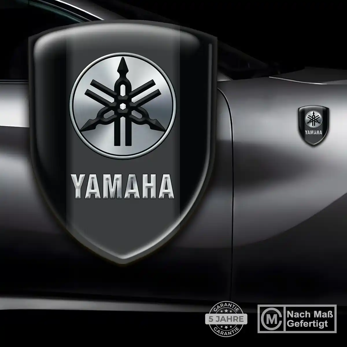 Yamaha Aufkleber 3D Gel Wappen Höchste Qualität