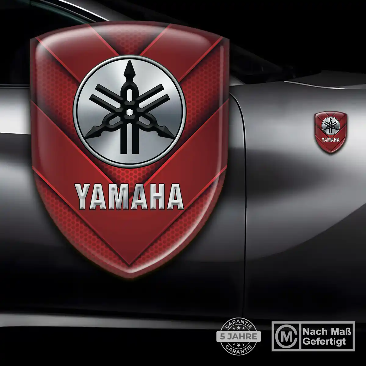 Yamaha Aufkleber 3D Gel Wappen Hochwertiges Harz