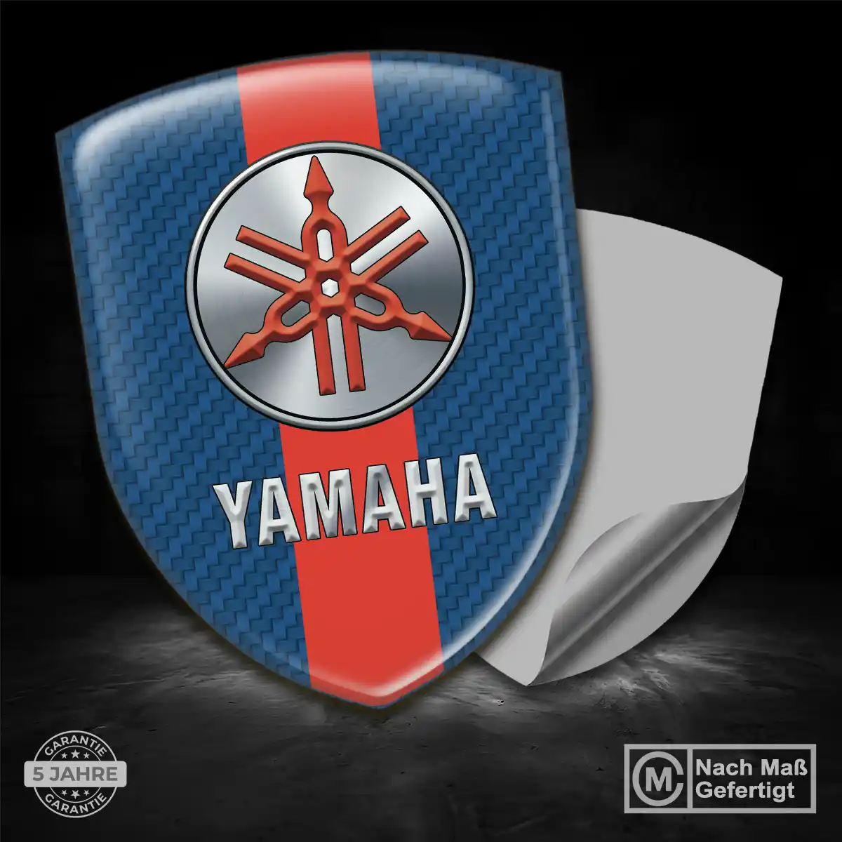 Yamaha Aufkleber 3D Gel Wappen Interieurdesign