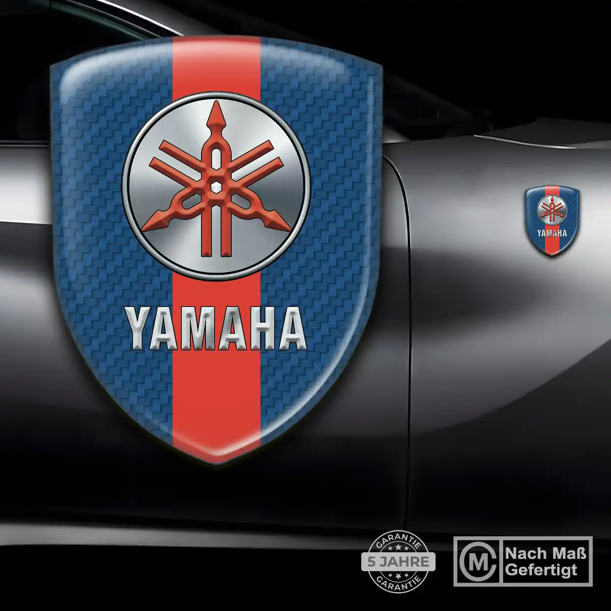 Yamaha Aufkleber 3D Gel Wappen Interieurdesign