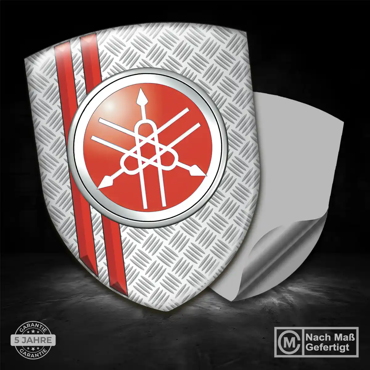 Yamaha Aufkleber 3D Gel Wappen Premium-Edition