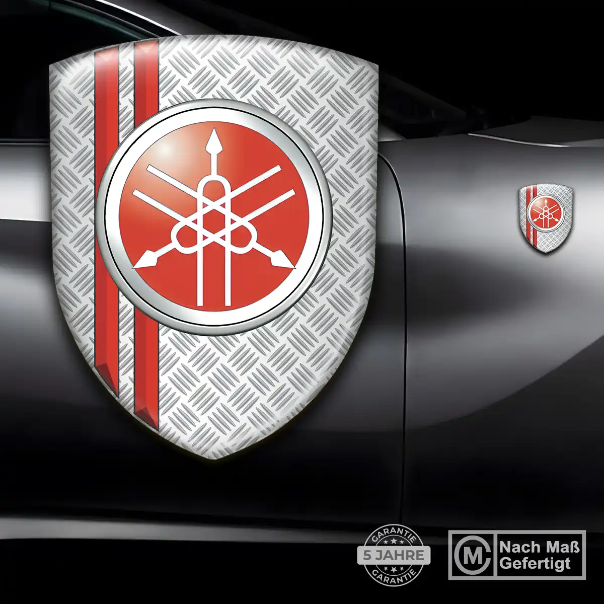 Yamaha Aufkleber 3D Gel Wappen Premium-Edition