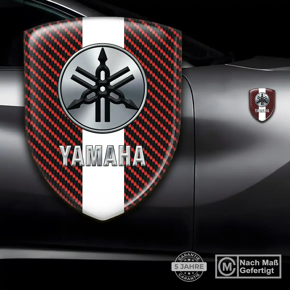 Yamaha Aufkleber 3D Gel Wappen Sonderedition
