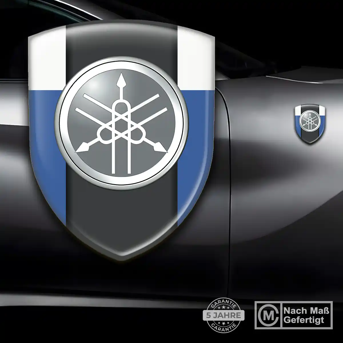 Yamaha Aufkleber 3D Gel Wappen Stilvolles Design