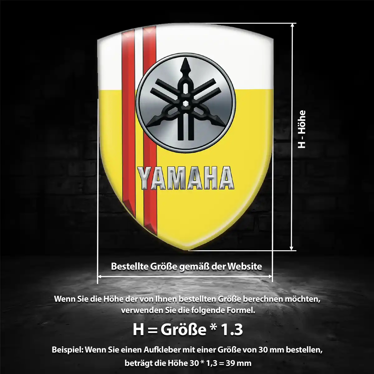 Yamaha Aufkleber Auto Exterieurdesign