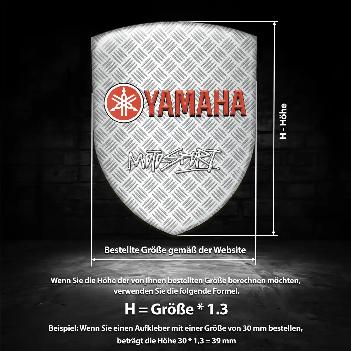 Yamaha Aufkleber Auto Hochwertiges Harz